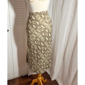 Boutique Skirts Size L Modern Snake Print Coquette Indie Sleaze Midi Skirt